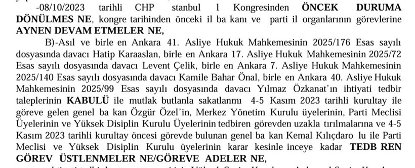 Son dakika | Kurucu partiye mutlak butlan darbesi! Karar çıktı - Resim : 1