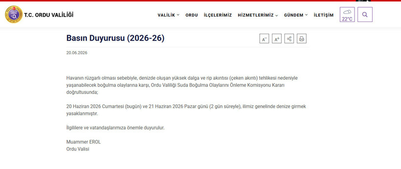 Bir şehirde deniz yasağı geldi: İki gün girilmeyecek - Resim : 1