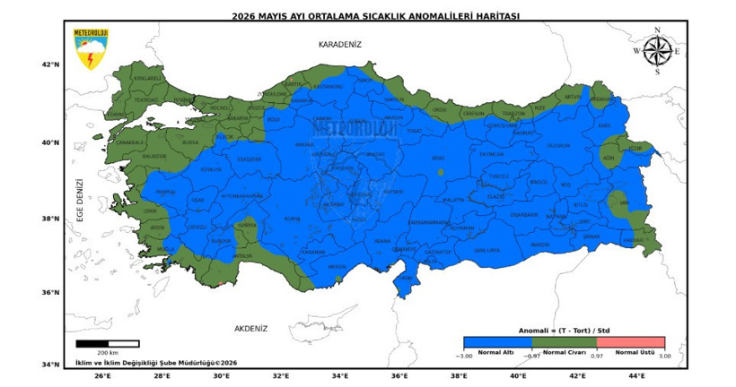Meteoroloji paylaştı: Bir yanda eksi 2 diğer yanda 37 derece - Resim : 1