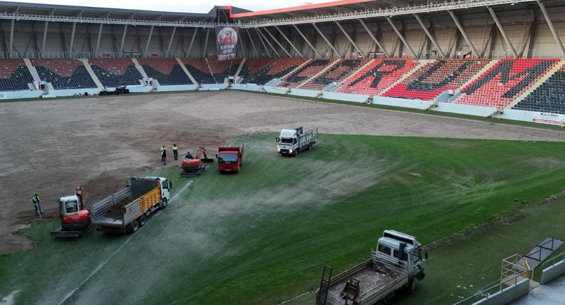 Çorum Stadı'nda kazı başladı - Resim : 1
