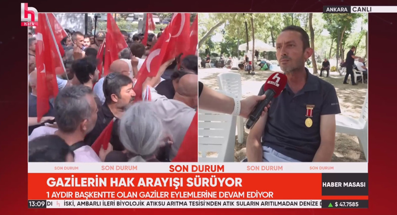 Gazilerin kafaları öne eğdiren