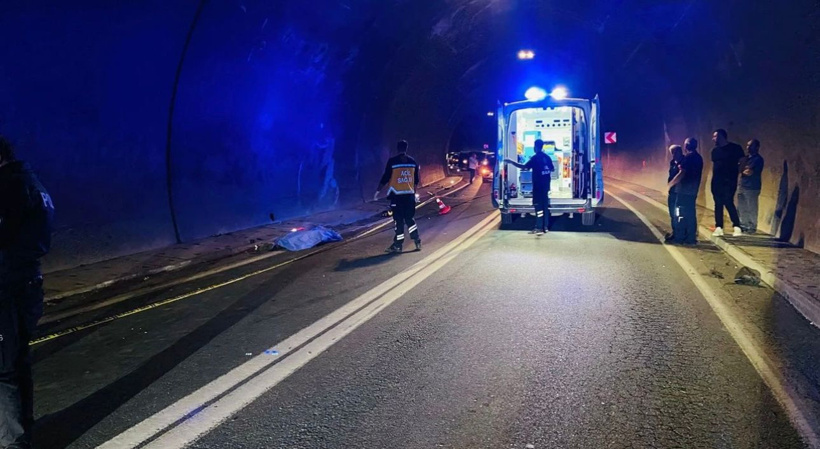 Tünelde otomobille çarpışan 26 yaşındaki motosiklet sürücüsü hayatını kaybetti - Resim : 2