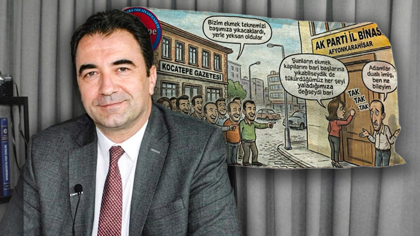 Afyon'da Burcu Köksal karikatürü Erdoğan'a hakaret sayıldı! Gazeteci gözaltına alındı