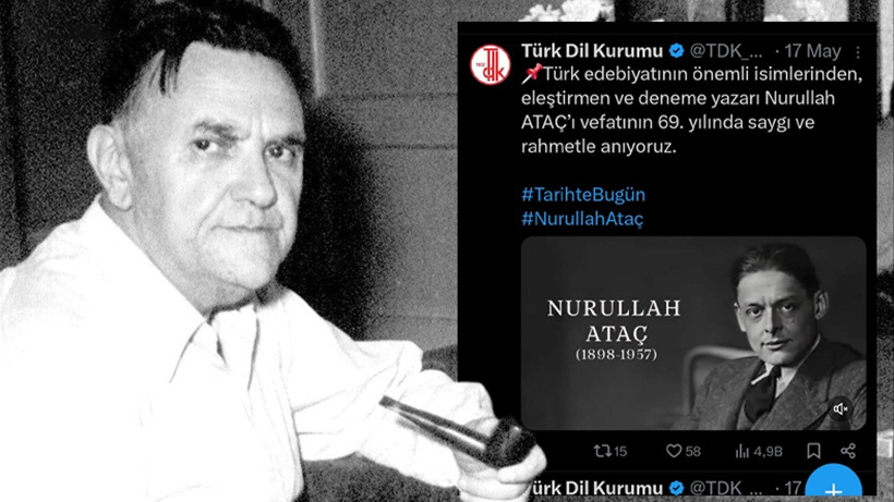 TDK, anma videosuna Nurullah Ataç diye ABD'li ünlü şairi koydu