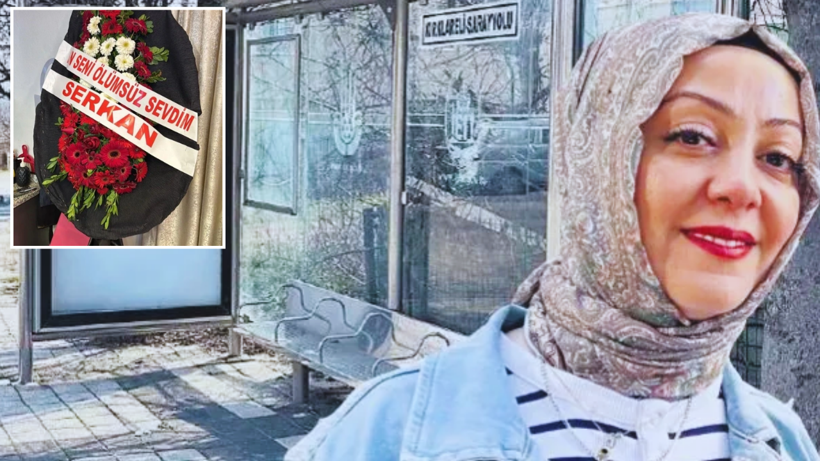 Eşini otobüs durağında öldürmüştü: Cinayetten önce iş yerine cenaze çelengi göndermiş!