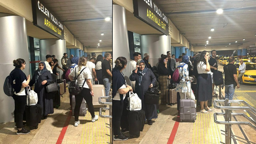 Erzurum Havalimanı'nda arıza! Vatandaşlarla görevliler tartıştı, yolcular otobüslerle taşındı