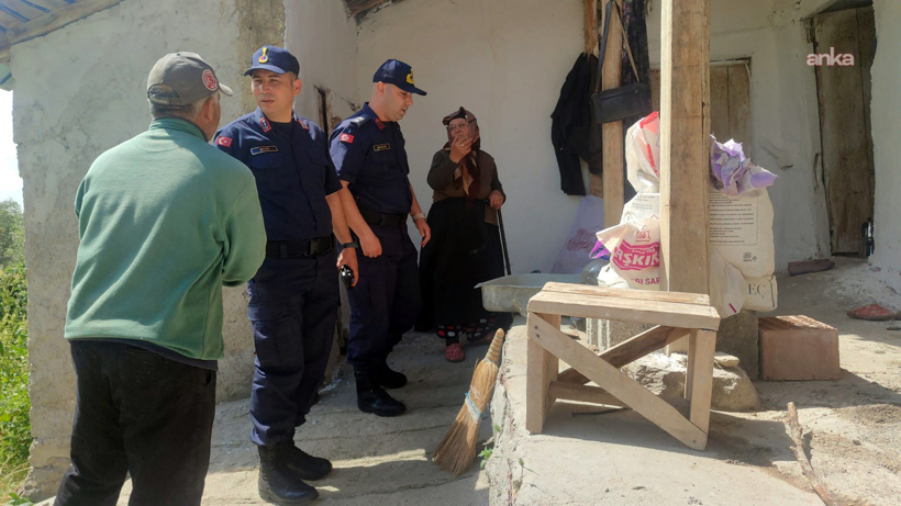 Yozgat’ta yaşlı kadına jandarma sahip çıktı