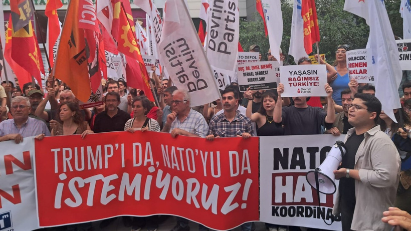 NATO Zirvesi protesto edildi: Toplantı iptal edilsin, Türkiye NATO'dan çıksın