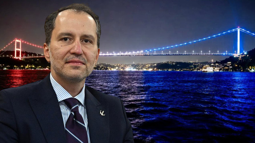 Erbakan'dan FSM'nin ABD bayrağı renkleriyle ışıklandırılmasına tepki: Siyonizm destekçilerine şirin gözükmek