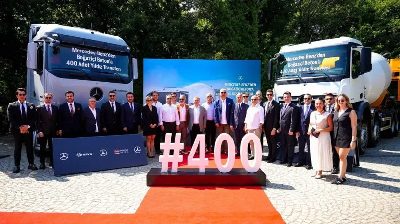 Türk beton devi 400 sıfır kamyon satın aldı: Hepsini sıraya dizdi - Resim : 2