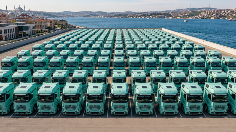 Türk beton devi 400 sıfır kamyon satın aldı: Hepsini sıraya dizdi