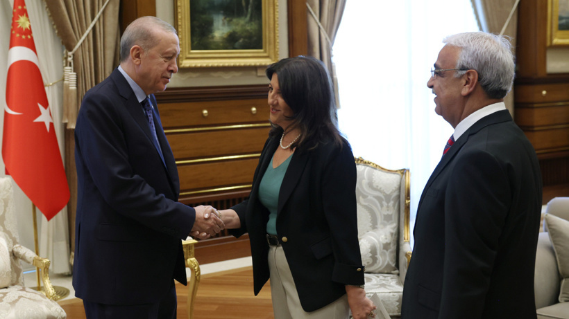 İmralı Heyeti Beştepe'de Erdoğan ile görüştü
