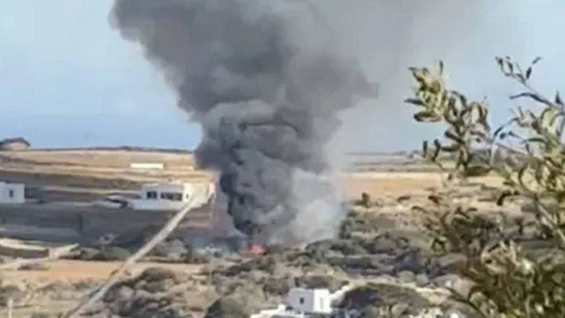 Yunanistan'da facia: Özel helikopter piste saniyeler kala düştü, 3 kişi öldü
