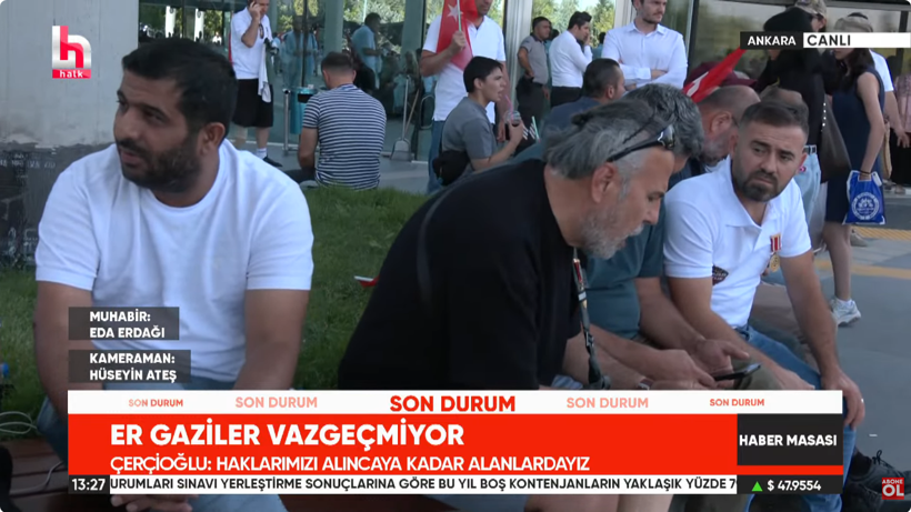 Gaziler oturma eylemlerini bakanlığın önüne taşıdı! "Kimle konuşsak bize 'haklısınız' diyor" - Resim : 3