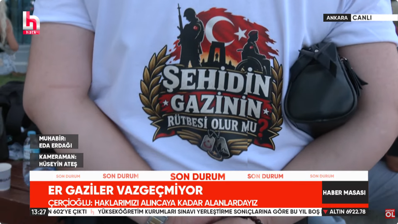 Gaziler oturma eylemlerini bakanlığın önüne taşıdı! "Kimle konuşsak bize 'haklısınız' diyor" - Resim : 1