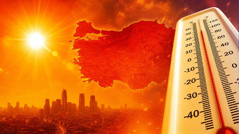 Türkiye'yi kavuracak sıcaklar! Meteoroloji haritayı yayımladı: Kıpkırmızıya boyandı