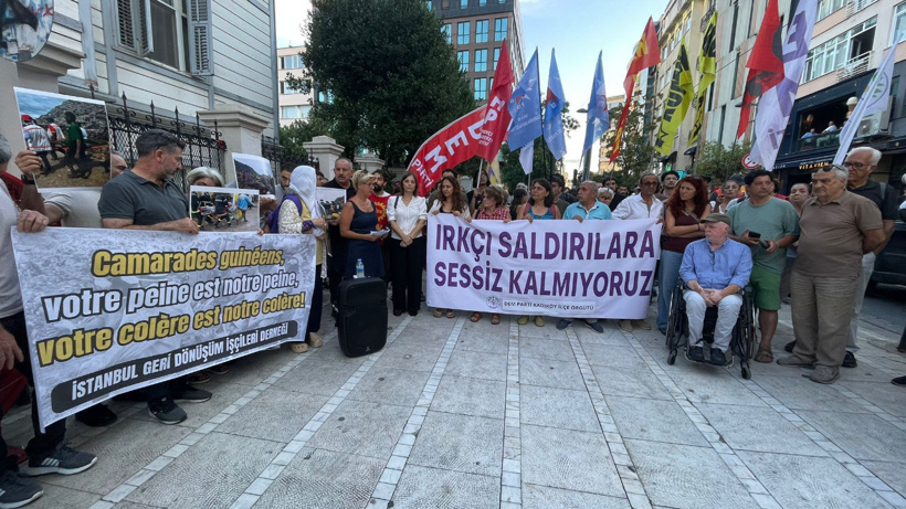 Zonguldak'taki mevsimlik tarım işçilerine yönelik saldırı Kadıköy'de protesto edildi