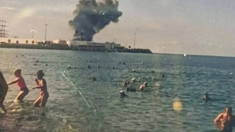 Savaş tatil kentine de sıçradı! Plajdakiler can havliyle kaçtı