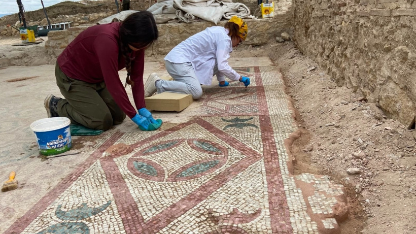 Roma imparatorluğunun kayıp yüzü ortaya çıktı: Yüzlerce yıllık mozaik ve Eros başı bulundu! - Fotoğraf: 9