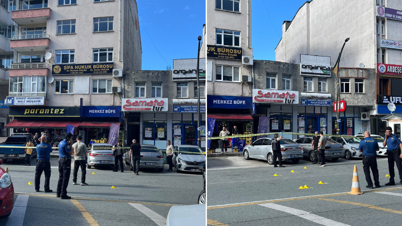 Rize’de banka önünde silahlı saldırı! Motosikletiyle ilerliyordu kurşunların hedefi oldu
