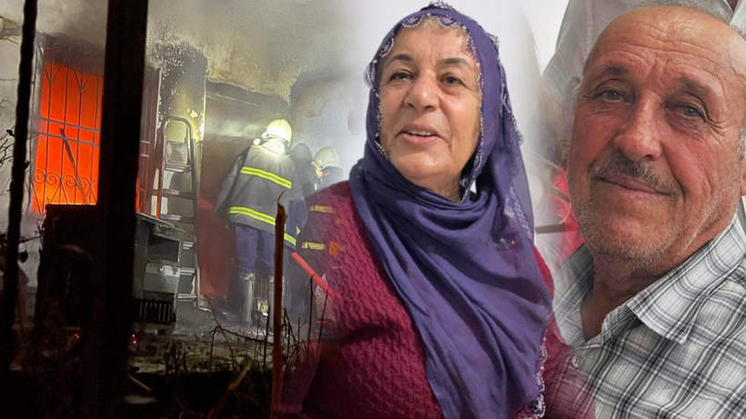 Birkaç parça altın için iki canı alıp evi ateşe verdiler