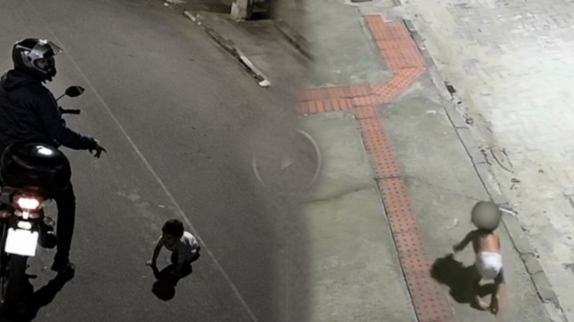 Kurye köpek sandı, bebek çıktı! Gece sokakta tek başına bezle emekliyordu: Annesi partideymiş