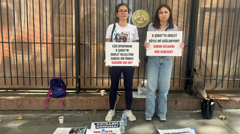 Ezgi Apartmanı kararına tepki: Adalet Bakanlığı önünde nöbet sürüyor