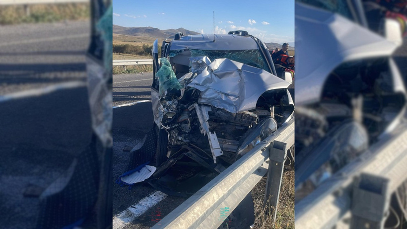 Kars'ta feci trafik kazası: 6 kişi yaralandı