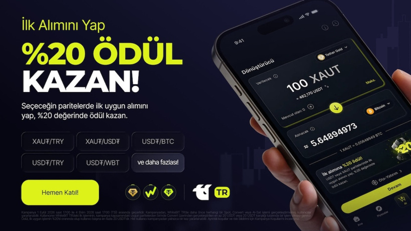 WhiteBIT TR’de ilk kripto işleminin %20’si hediye