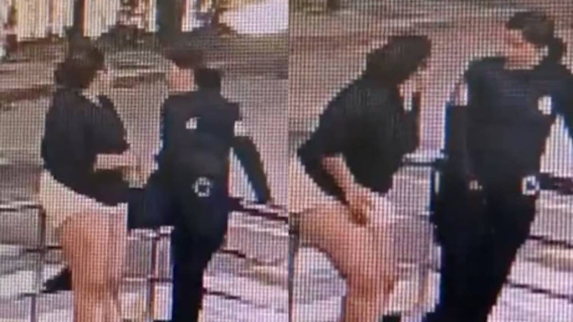 Polis silahıyla oynarken genç kadını vurdu! Kameralar saniye saniye kaydetti