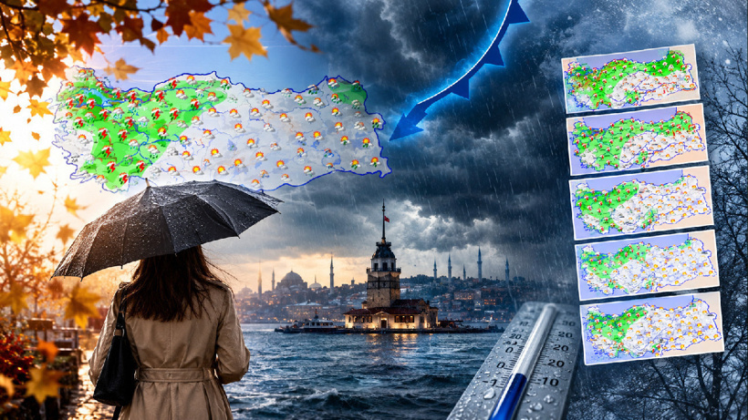 Fırtınanın kopup yağışların başlayacağı saat belli oldu! Meteoroloji 'devamı var' dedi