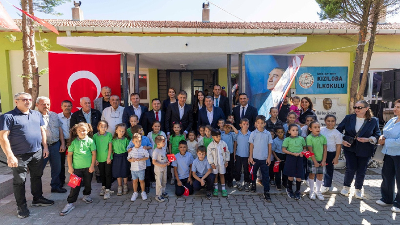 Kızıloba İlkokulu baştan aşağı yenilendi: Çocuklar yeni okullarına kavuştu