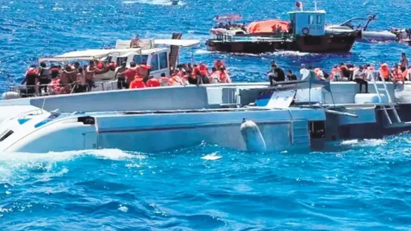 Girne'deki gemi faciasında bir skandal daha: Hasarlı bölgeyi silikon ve yapıştırıcıyla kapatmışlar