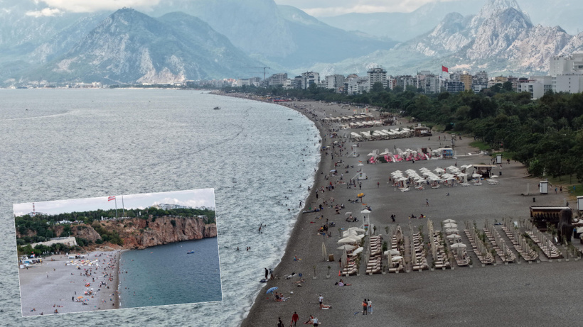 Antalya’da şaşırtan sıcaklık! Deniz suyu havadan daha sıcak