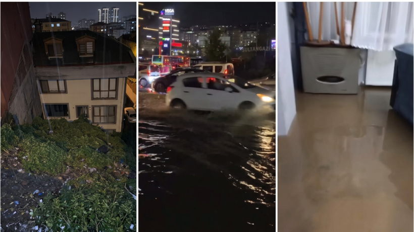 İstanbul ve Ankara'yı sağanak vurdu! Trafik durdu, evleri su bastı