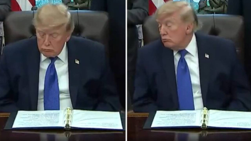 Trump bu kez gerçekten uyudu!