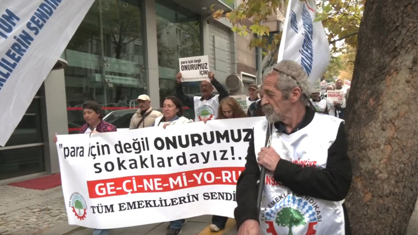 Emekliler Ankara’da ses yükseltti: Sadaka değil hakkımızı istiyoruz