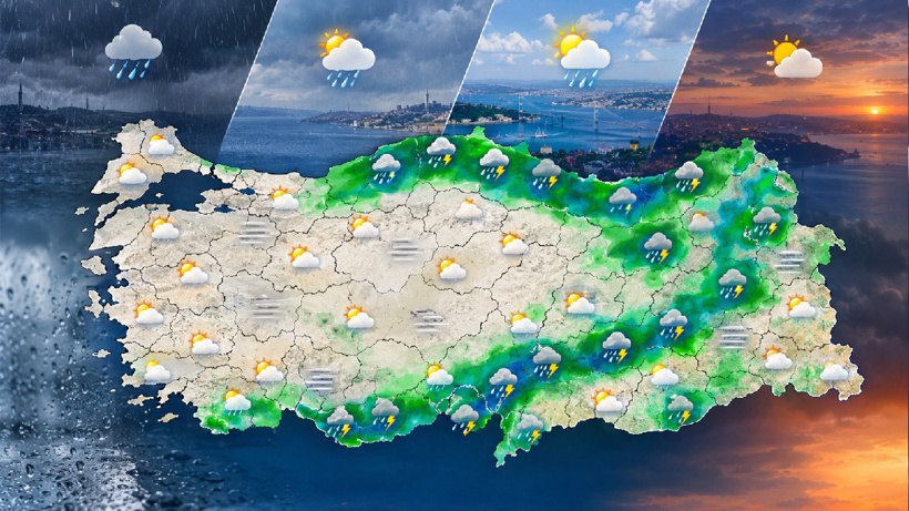 Karadeniz'den yurda girip Akdeniz'e bir hat çizecek: Meteoroloji yağmur için saat verdi