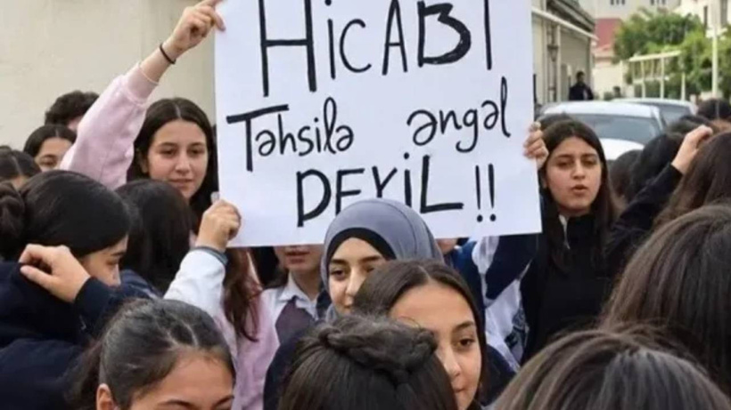 Azerbaycan'da başörtüsü yasağına karşı eylemler başladı! Öğrenciler boykotta
