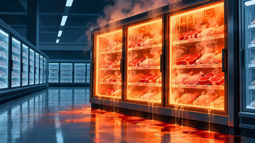 Dondurucuları uzaktan 50°C'de ısıtıp alev aldırdılar, sabah mağazayı açanlar şoke oldu!