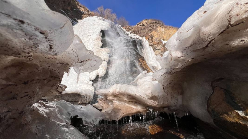 Kars'ta Şelale Buz Tuttu - Fotoğraf: 6