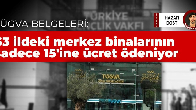 TÜGVA Belgeleri: 63 ildeki merkez binalarının sadece 15'ine ücret ödeniyor