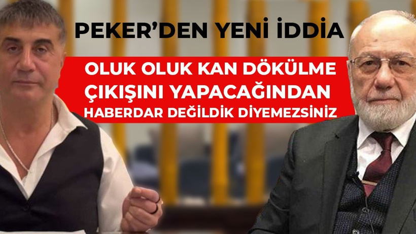 Peker: Oluk oluk kan dökülme çıkışını yapacağından haberdar değildik diyemezsiniz