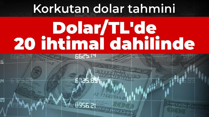 Korkutan dolar tahmini: Dolar/TL'de 20 ihtimal dahilinde