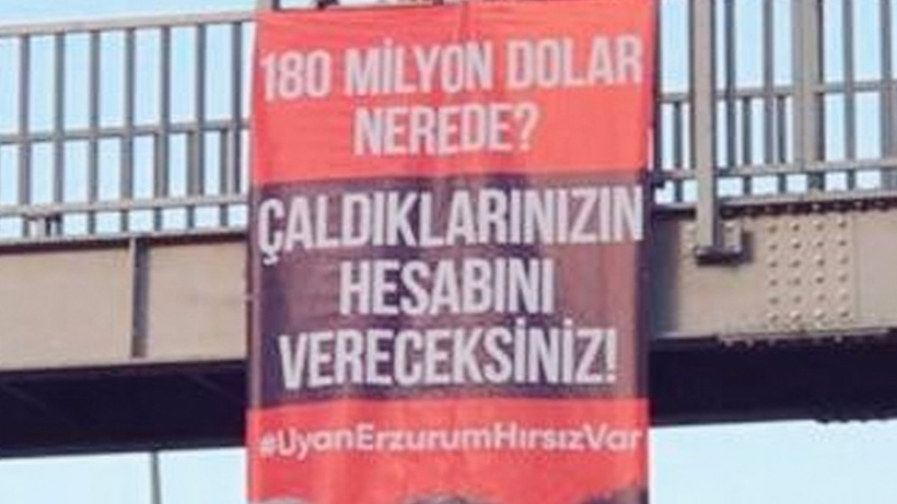 AKP'li Taşkesenlioğlu protestosu: Uyan Erzurum, hırsız var
