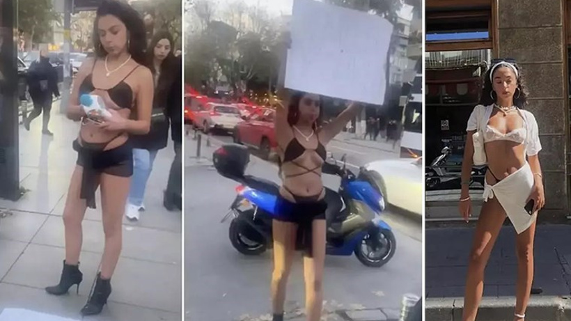 Kadıköy'de 'Memelere Özgürlük' pankartı açan Melisa'nın hapsi istendi