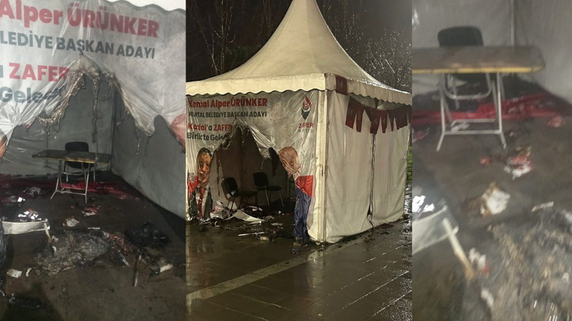Zafer Partisi'nin Seçim Çadırına Saldırı
