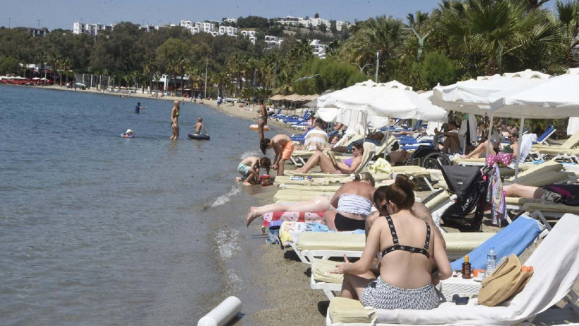Bodrum Plajları Tıklım Tıklım Doldu