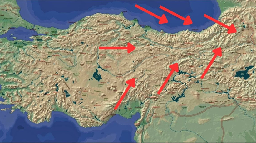 Trabzon, Rize ve Artvin, Niğde, Kayseri, Sivas, Erzincan, Erzurum, Gümüşhane, Bayburt, Kars ve Ardahan'a Kuvvetli Uyarı