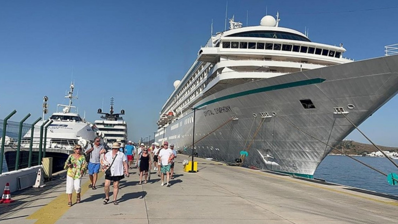 Bodrum'a Turist Akını: Kruvaziyer Gemileriyle Ziyarete Geldiler